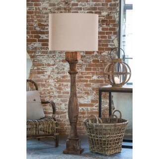 tall wood floor lamp