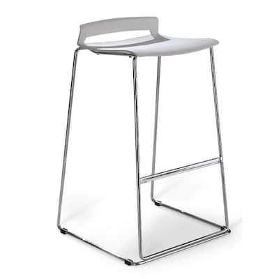 White Modern Counter Stool