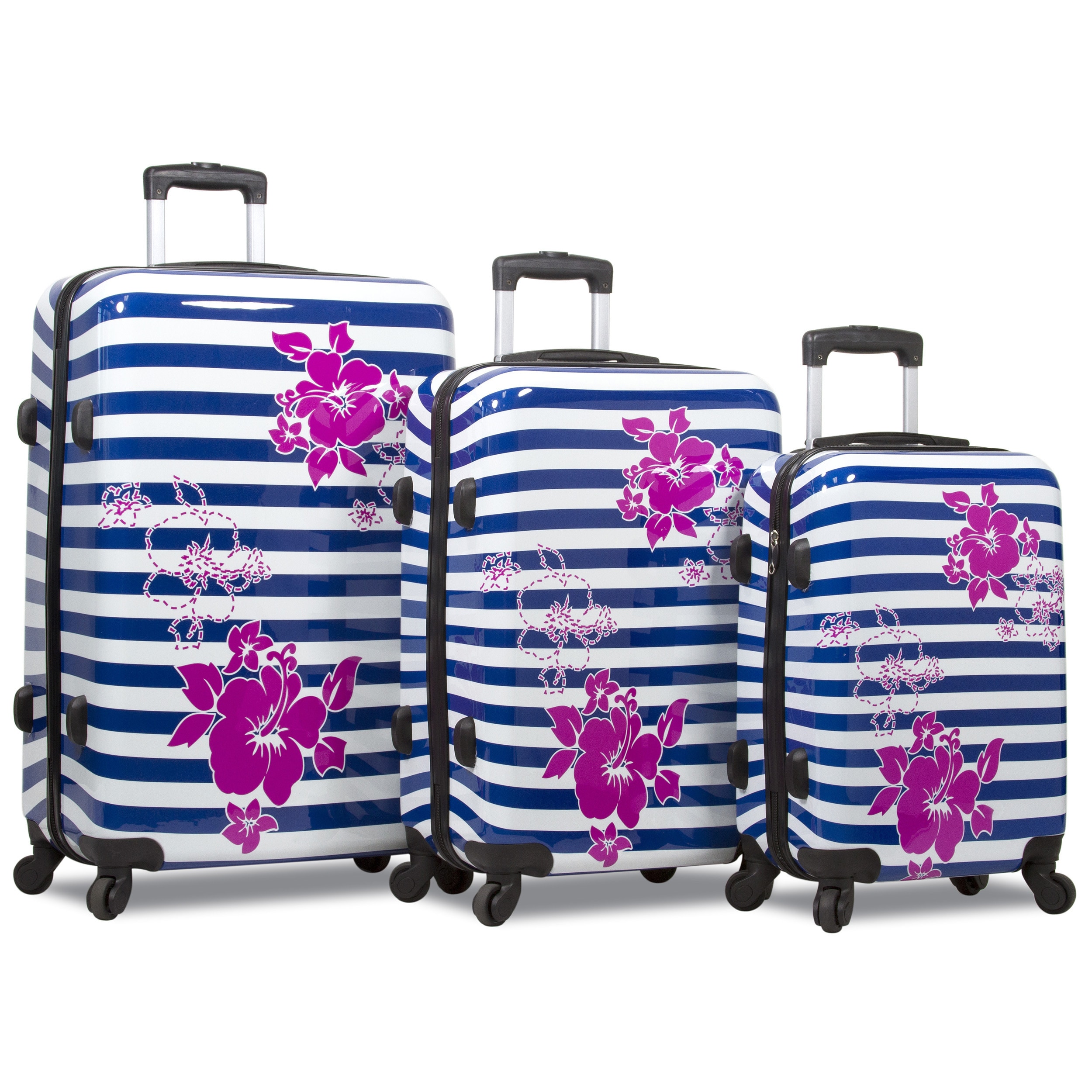 floral luggage set