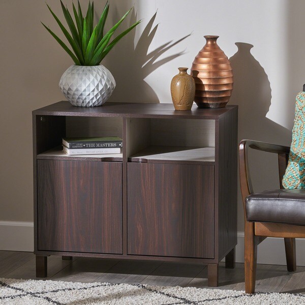 Nicholas 2-shelf Faux Wood Cabinet by Christopher Knight Home. Opens flyout.