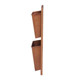 4-Slot Metal Copper Fleur-de-lis Wall Mailbox 4-Slot Metal Copper Fleur-de-lis Wall Mailbox