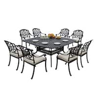Sierra Madre 9 Piece Square Patio Dining Set - Antique Bronze