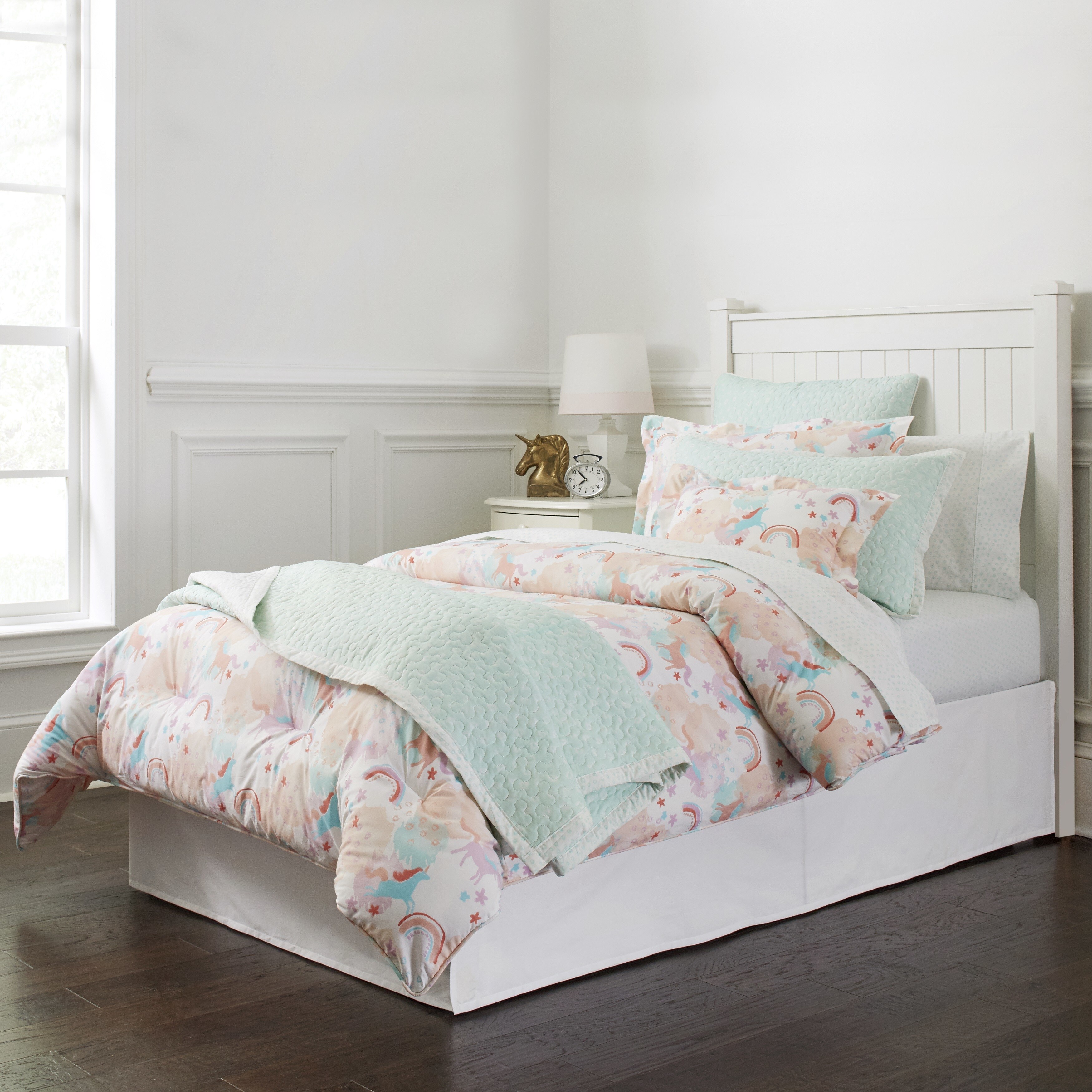 twin bed unicorn sheets