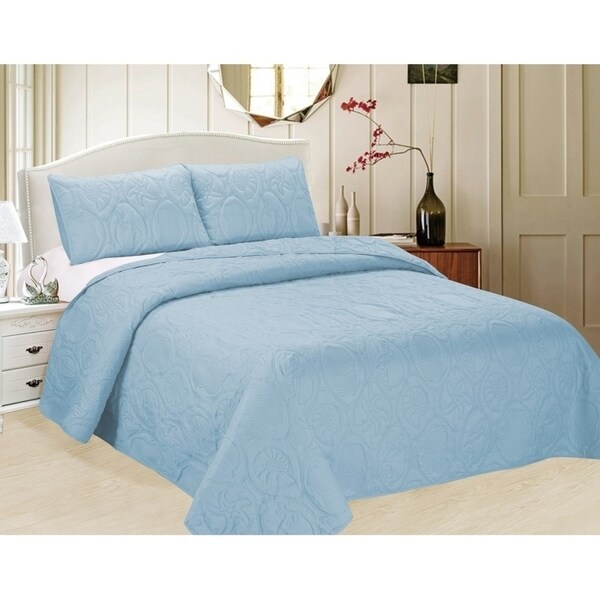 3-piece Bedspread Set with Ocean Star Pattern (CopyR VAu 1-307-832)