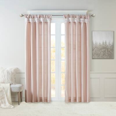 Buy Pink Faux Silk Curtains Drapes Online At Overstock Our