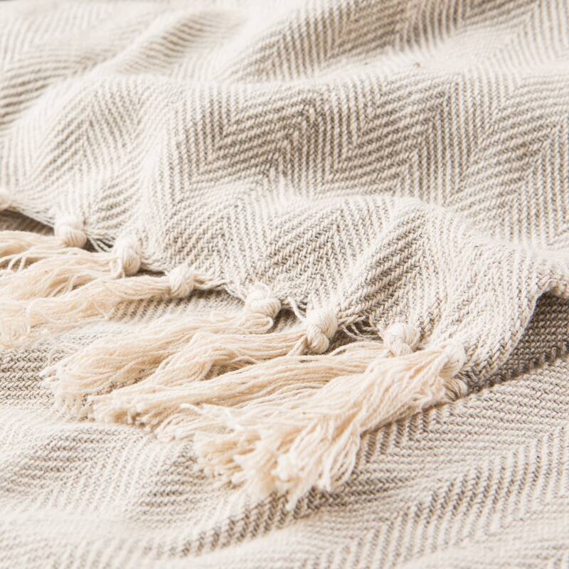 The Gray Barn Tule Handmade Grey Cotton Throw