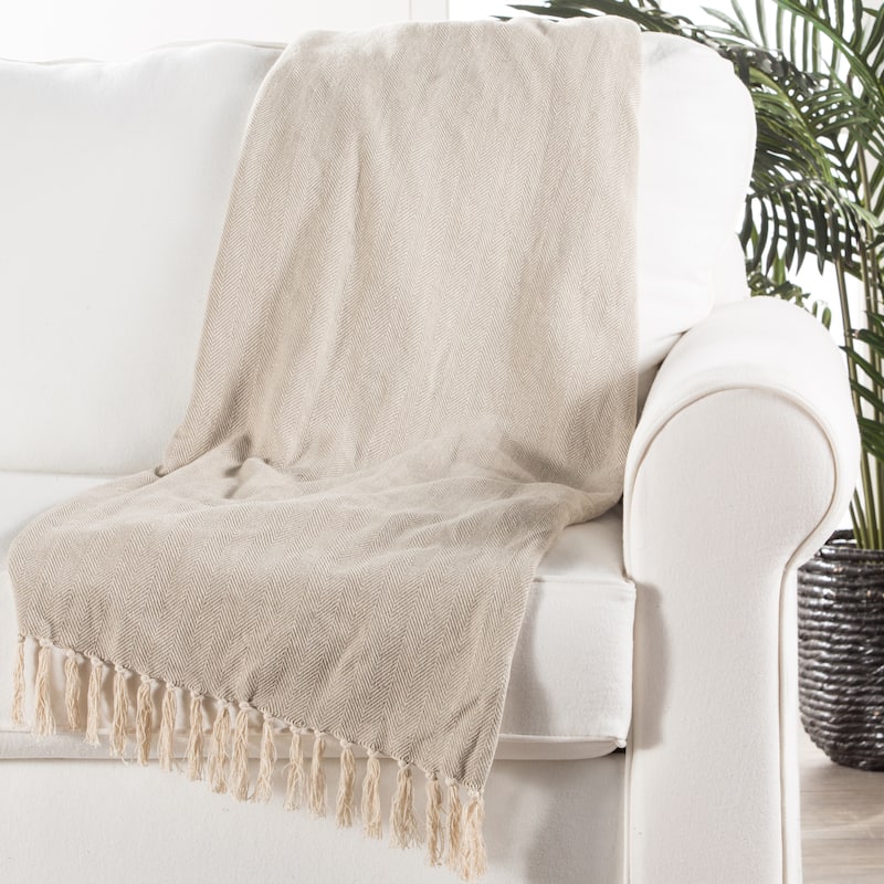 The Gray Barn Tule Handmade Grey Cotton Throw