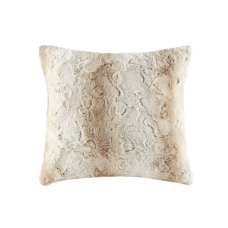 Overstock Decorative Densmore 20 inch Orchid Chaplin Fax Fur Throw Pillow