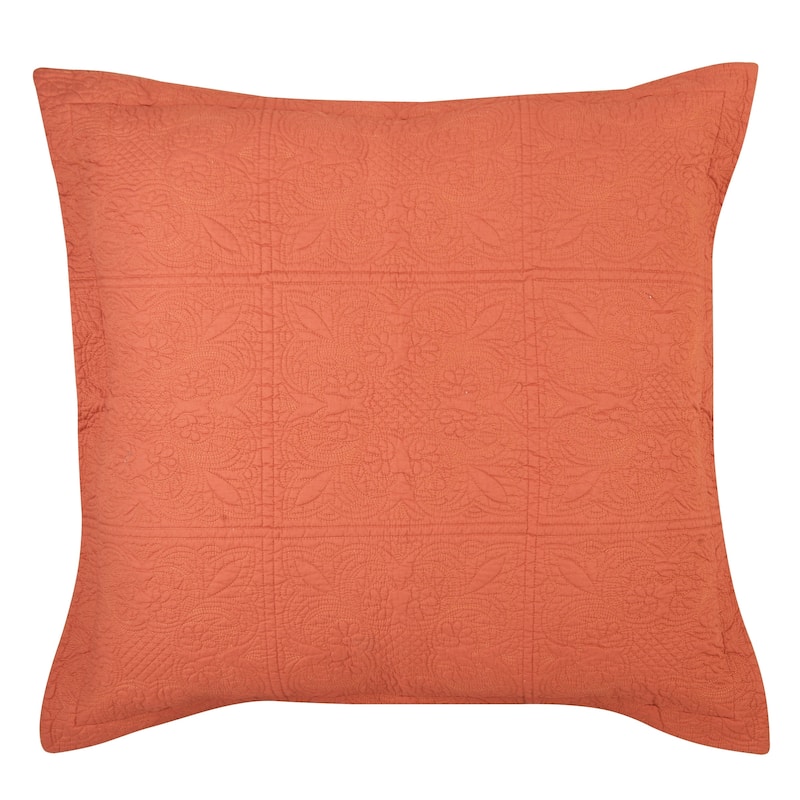 Terra Cotta Matelasse Quilt