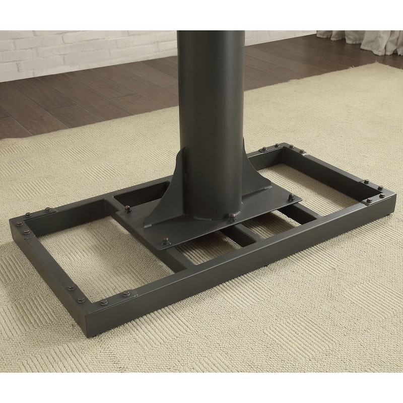 Furniture of America Kic Industrial Black 49-in Adjustable Standing Desk