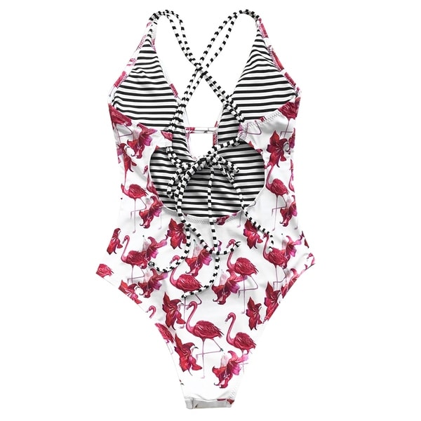 cupshe flamingo bathing suit