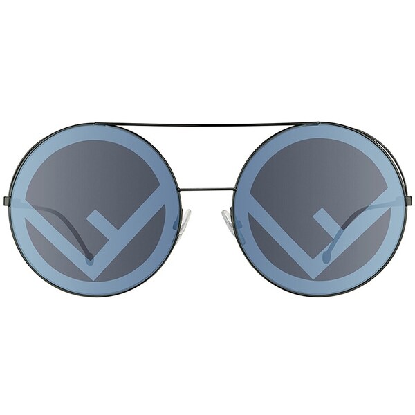 fendi black round sunglasses