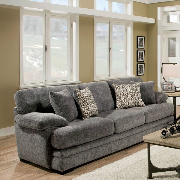 Furniture Of America Eloisa Transitional Pillow Top Plush Sofa Furniture Of America Eloisa Transitional Pillow Top Plush Sofa