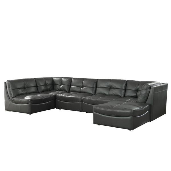 Furniture Of America Rile Grey 6 Piece Modular Furniture Of America Rile Grey 6 Piece Modular