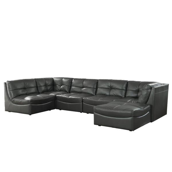 Furniture Of America Grey 6 Piece Modular Sectional With Grey 6 Piece Modular Sectional