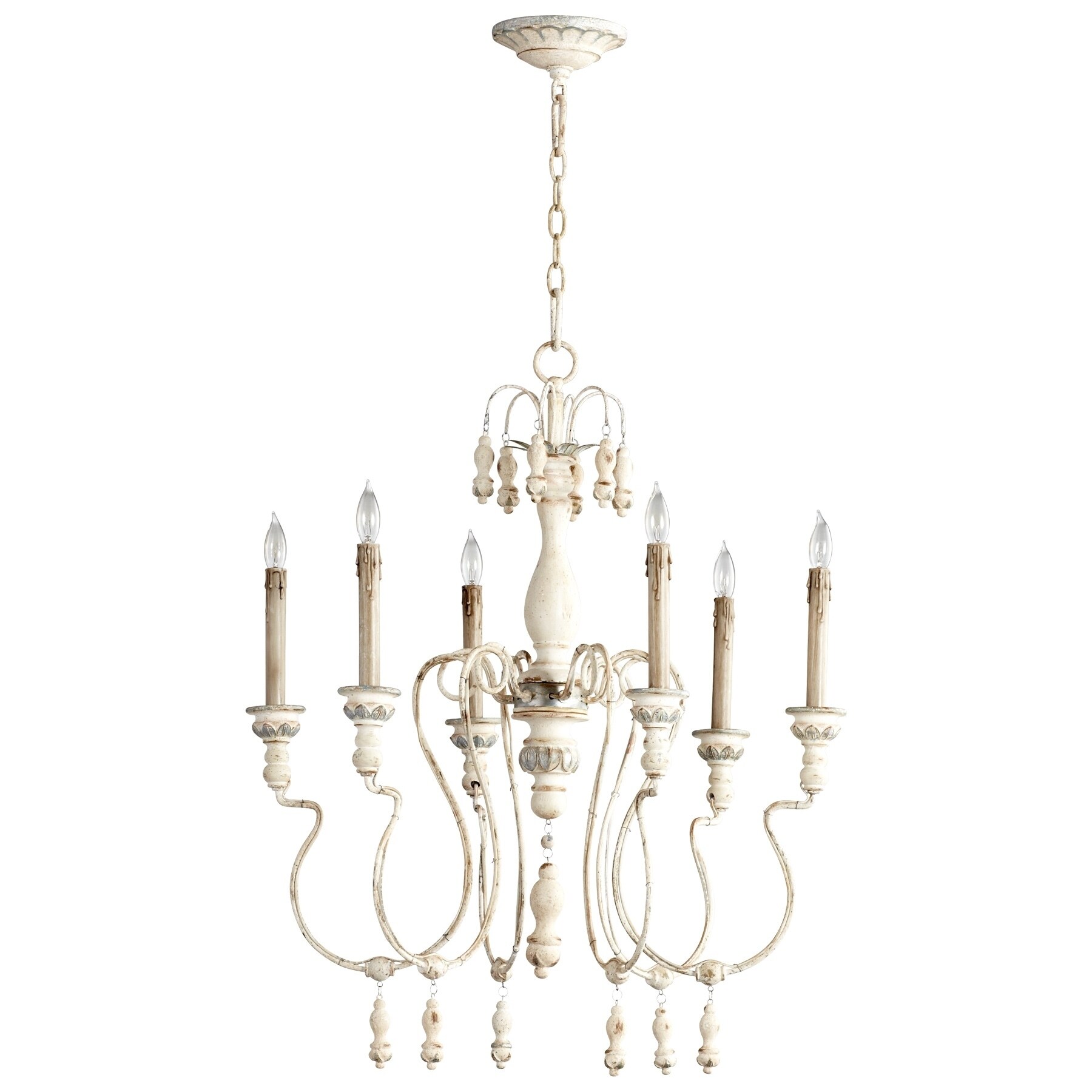 Chantal Six Light Chandelier - Chandeliers For Bedrooms by Overstock.com
