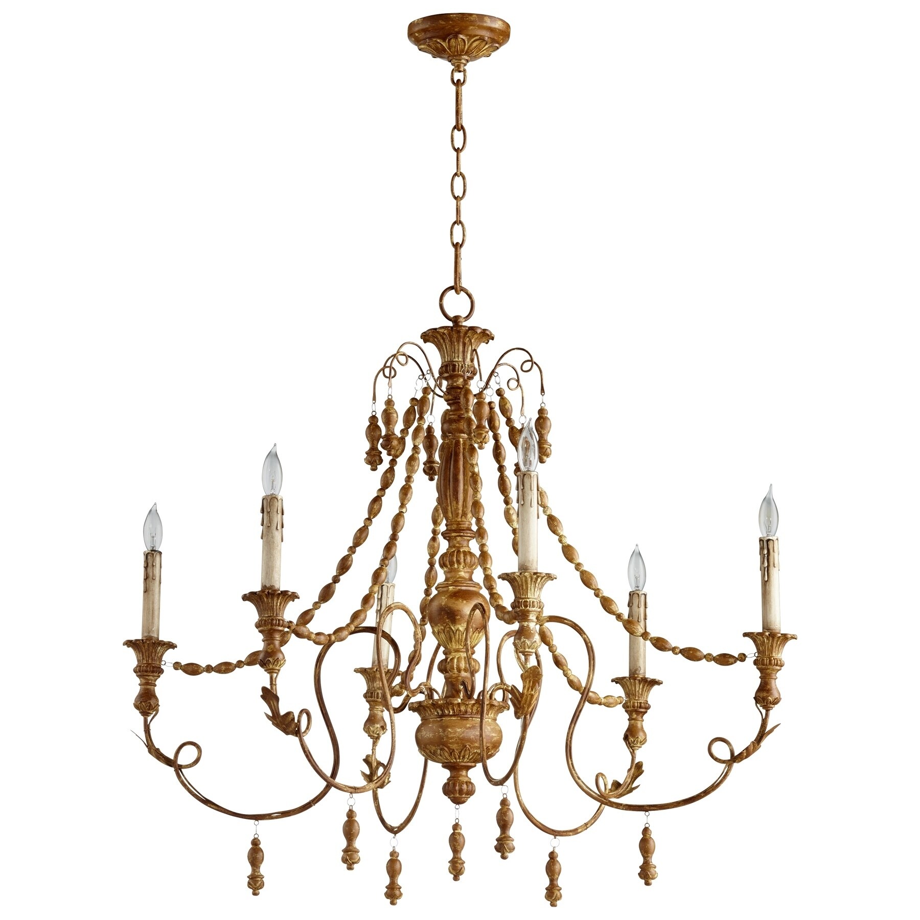 Lyon Six Light Chandelier - Chandeliers For Bedrooms by Overstock.com