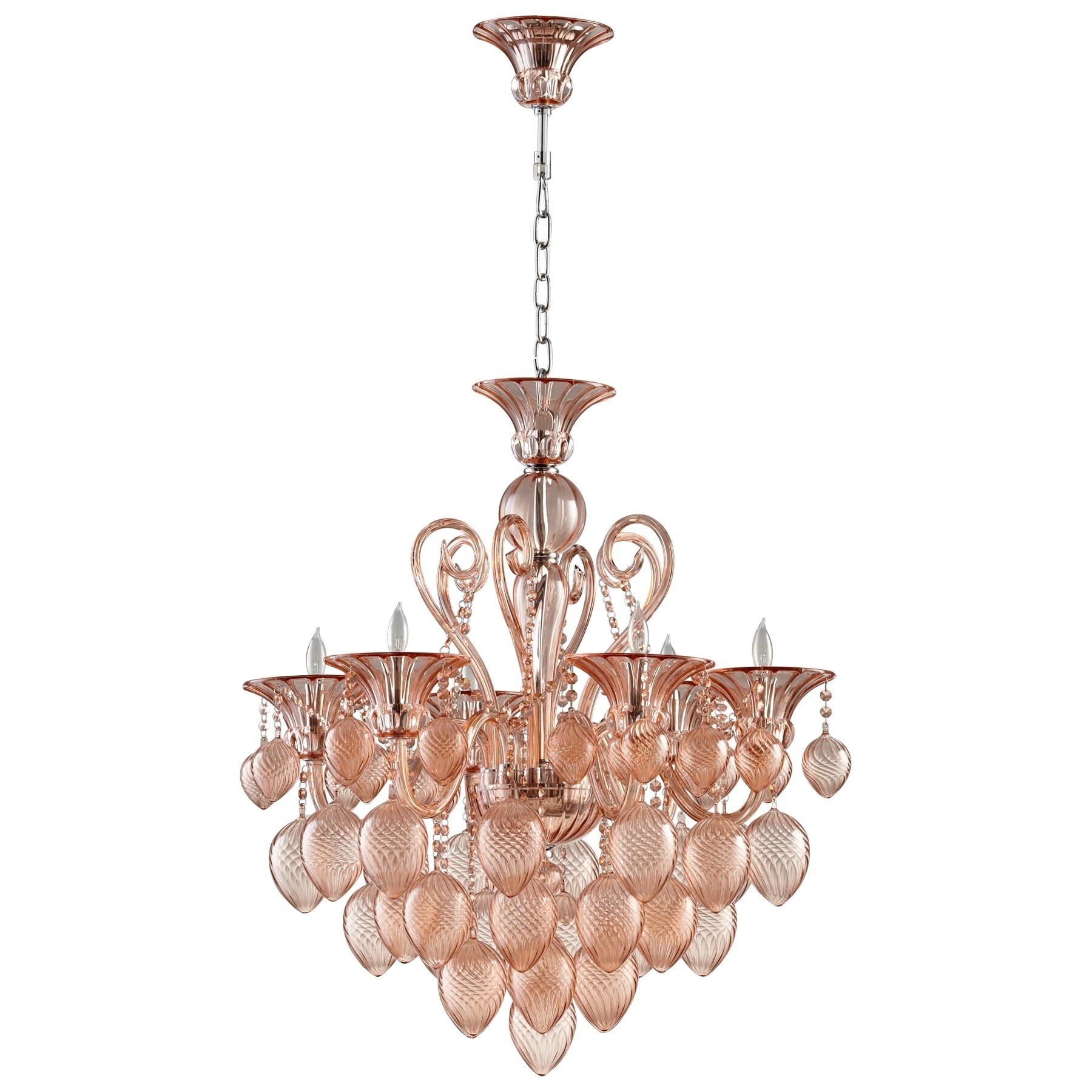 Small Bella Vetro Chandelier - Chandeliers For Bedrooms by Overstock.com