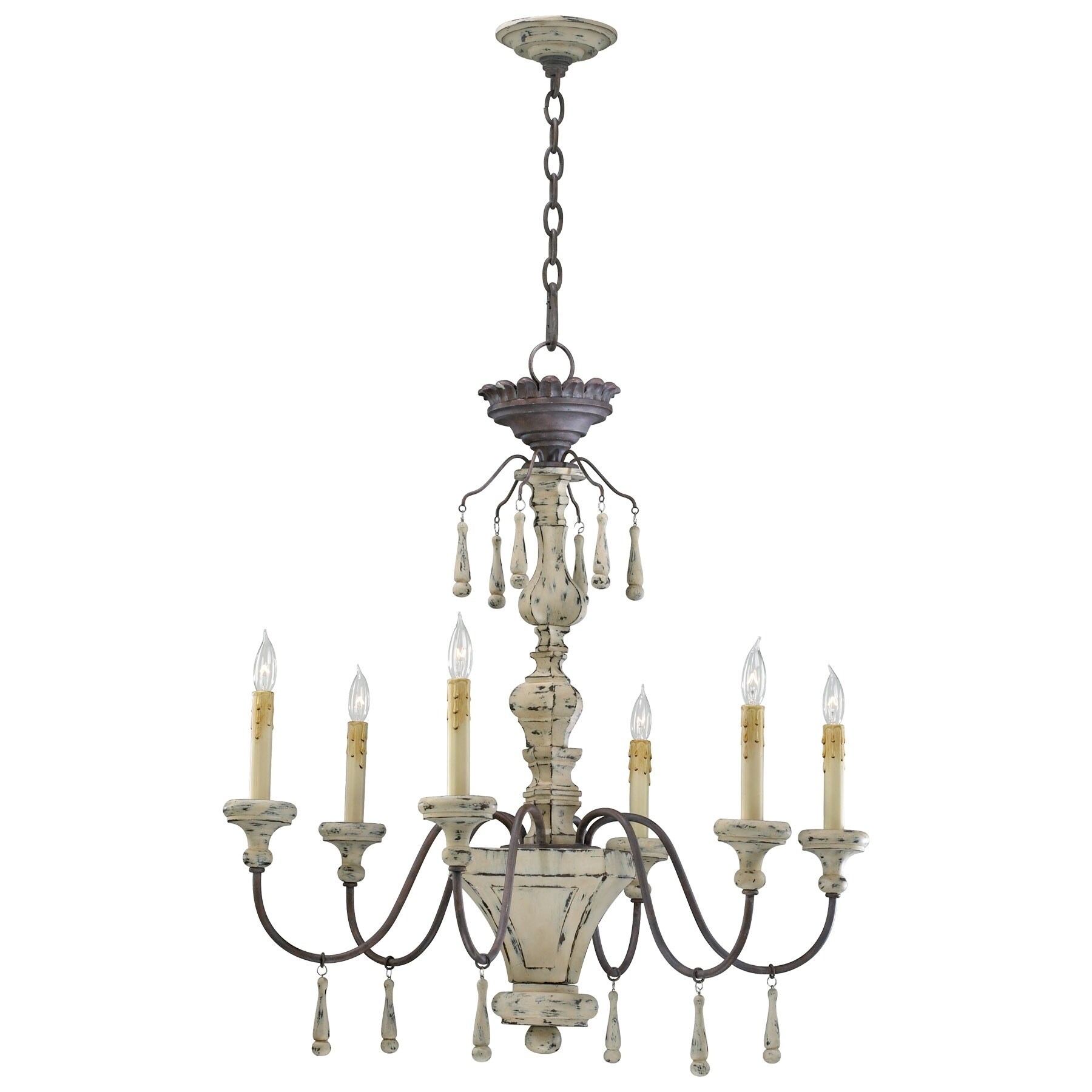 Six Lamp Chandelier - Chandeliers For Bedrooms by Overstock.com