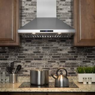 Stainless Steel Range Hoods Online At Our Best Akdy Rh0228 30 Stainless Steel Wall Mount Range Hood Touch Screen Display Ductless Vent