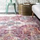 preview thumbnail 2 of 6, Nuloom Cultural Mulberry Fringe Area Rug