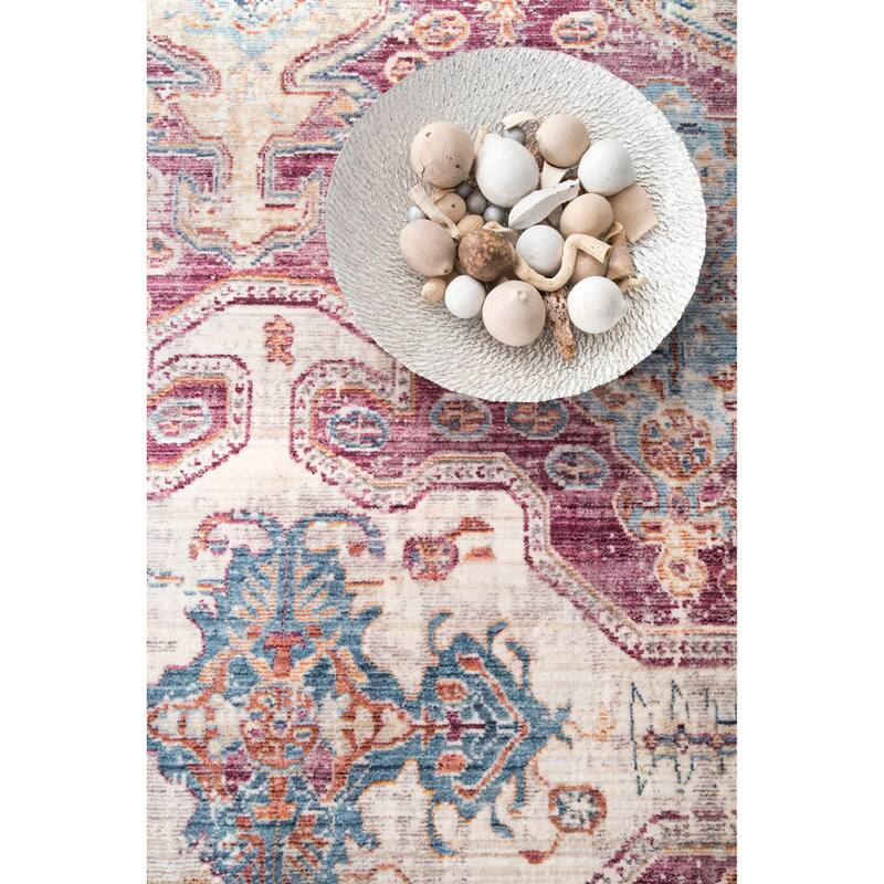 Nuloom Cultural Mulberry Fringe Area Rug