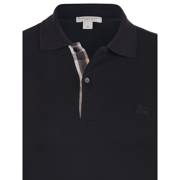 Shop Men's Burberry Black Polo Shirt 