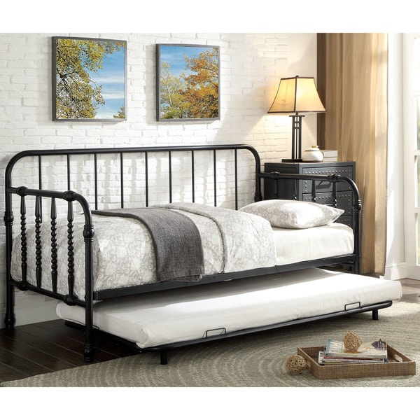 Bellareaux Transitional Twin 2-Piece Daybed with Trundle Set by FOA