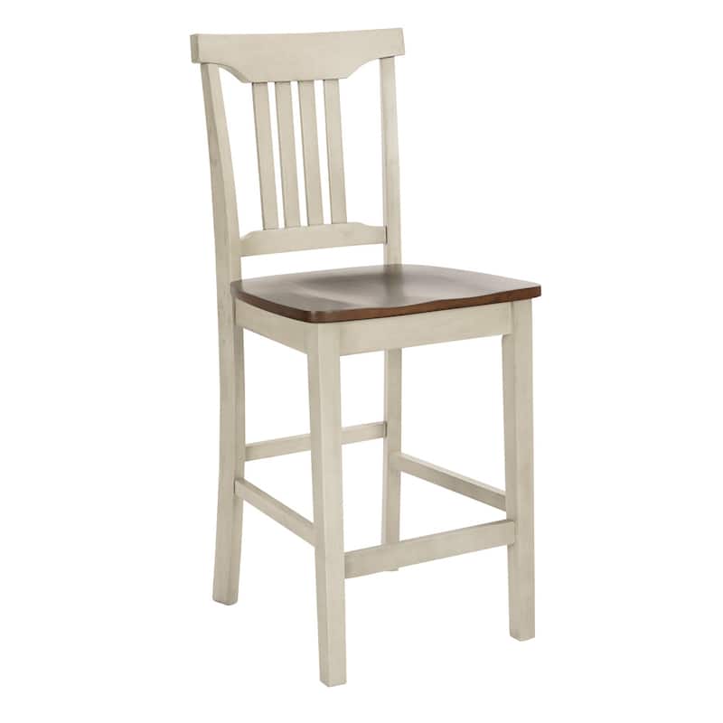 The Gray Barn Simmons Antique White and Brown 5-piece Dining Set