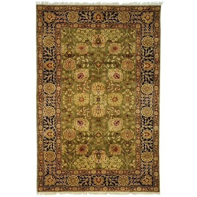 SAFAVIEH Couture Hand-knotted Ziegler Mahal Sirkka Traditional Oriental Wool Rug with Fringe