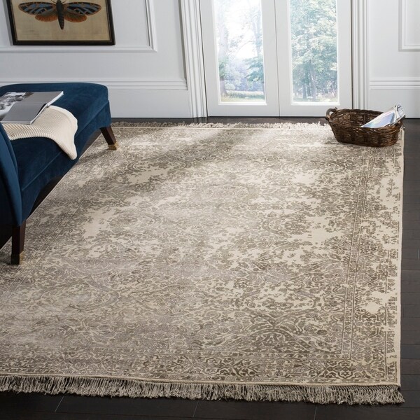 Safavieh Couture Handmade Dream Lourdes Vintage Boho Oriental Wool Rug with Fringe