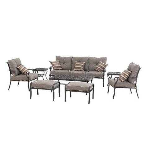 Roosevelt Transitional 8 Piece Outdoor Patio Set Free Roosevelt Transitional 8 Piece Outdoor Patio Set