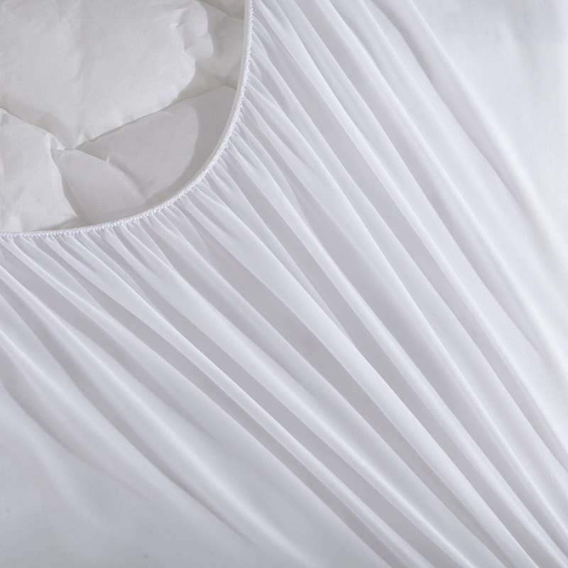 Puredown 500 Thread Count Cotton Mattress Pad - White