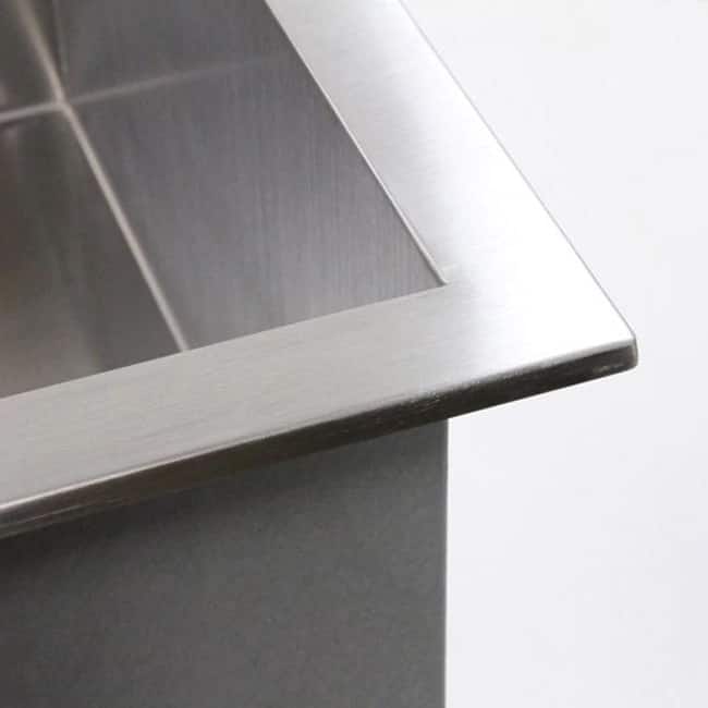 19-Inch 16 Gauge Stainless Steel Topmount Drop-In Kitchen Island Bar Utility Sink