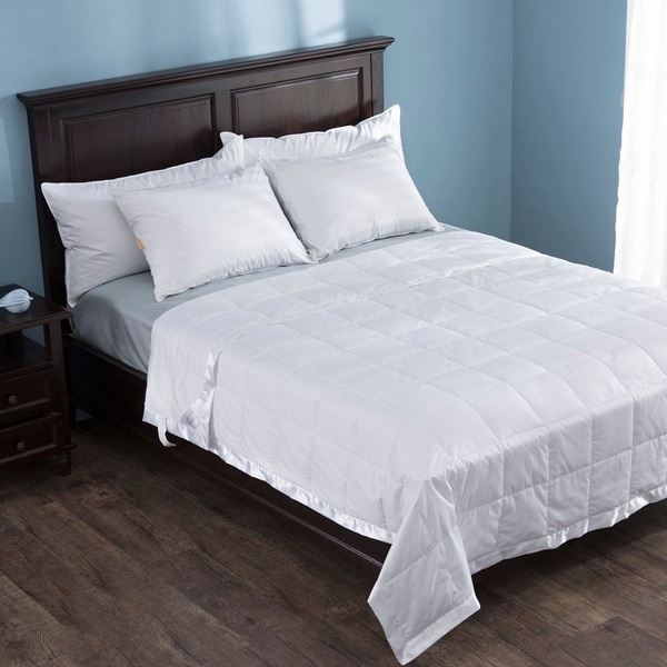 Lightweight Down Blanket With Satin Weave