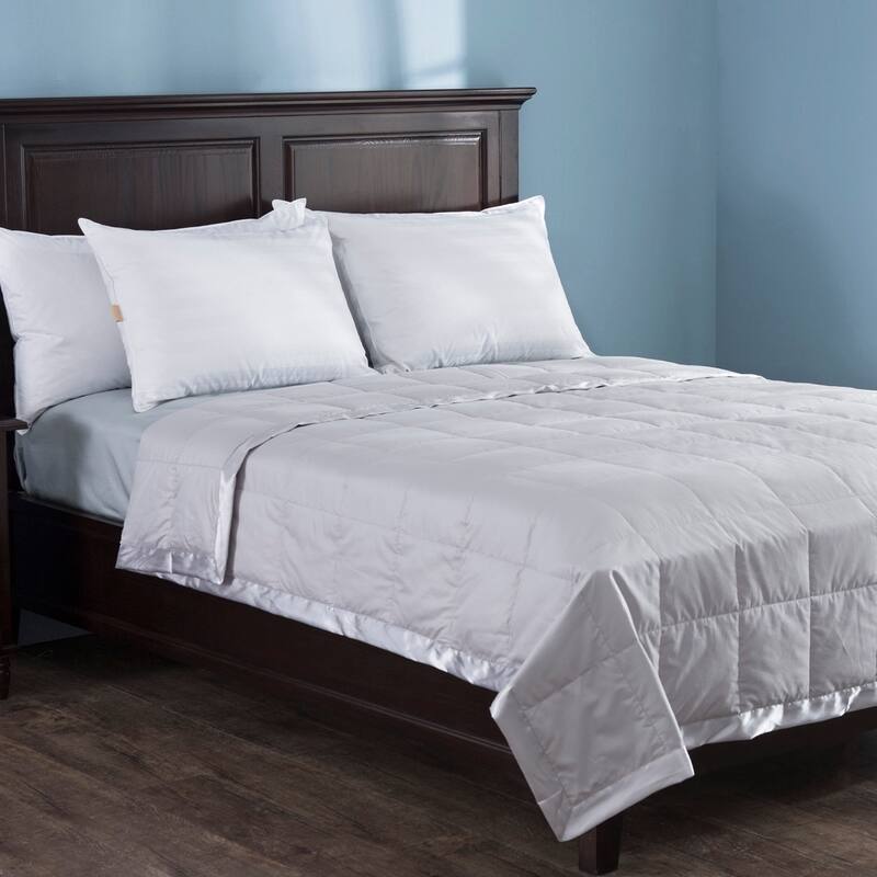 Organic Cotton Soft Lightweight Waffle Weave Bed Blanket, Breathable Textured Blanket for All Season