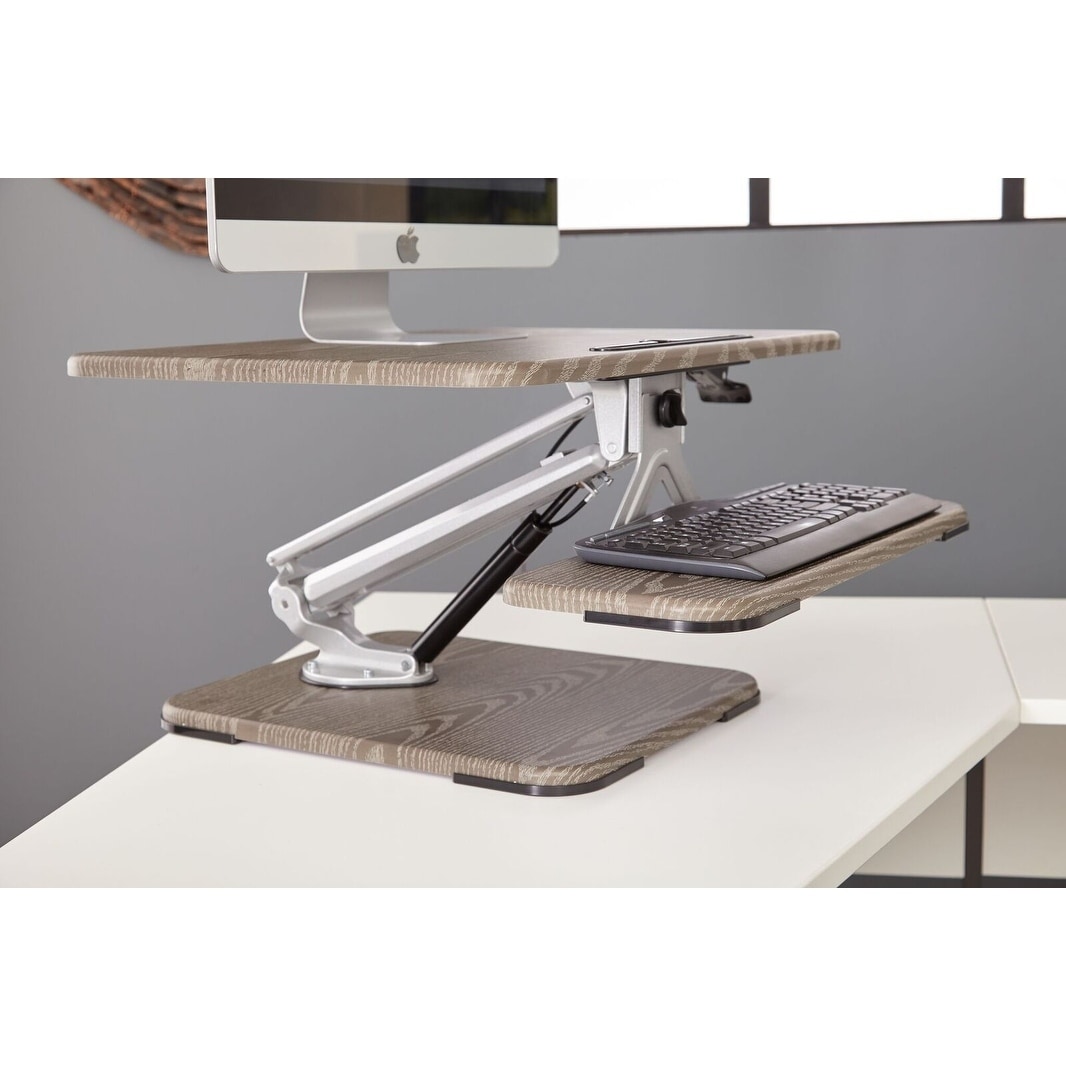 Shop Ergonomic Height Adjustable Desk Riser Overstock 19895963