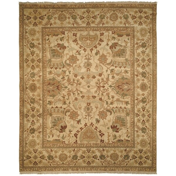 Safavieh Couture Hand-knotted Ziegler Mahal Manelle Traditional Oriental Wool Rug with Fringe