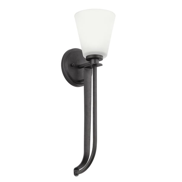 Kichler Lighting Lodge Collection 1 Light Anvil Iron Wall Sconce Kichler Lighting Lodge Collection 1 Light Anvil Iron Wall Sconce