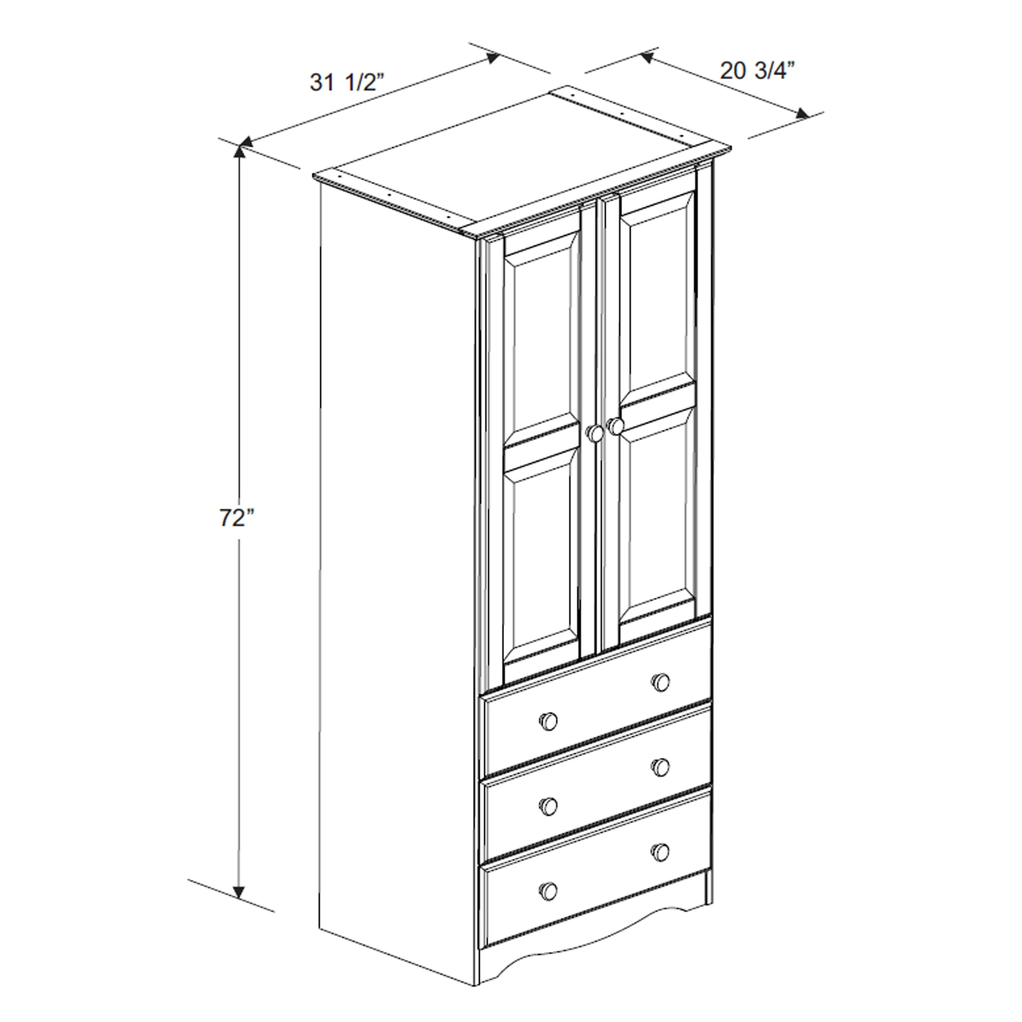 Shop 32 Combo Wardrobe 3 Drawer Chest 5942 By Palace Imports