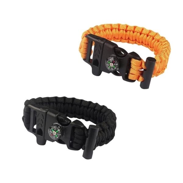 Sport Force Survival Bracelet with Compass/Whistle Buckle-2 Pack - Bed Bath  & Beyond - 19897146