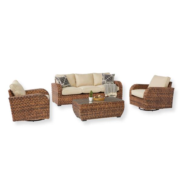 Shop Castle Rock Outdoor 4 Piece Swivel Set By Havenside Home Overstock 19897616