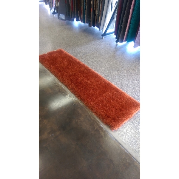 SolidRust Handmade Long Pile Shaggy Runner Rug - 2' x 7'5"