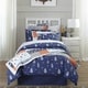 preview thumbnail 3 of 1, Lullaby Bedding Away at Sea Printed 4-piece Comforter Set