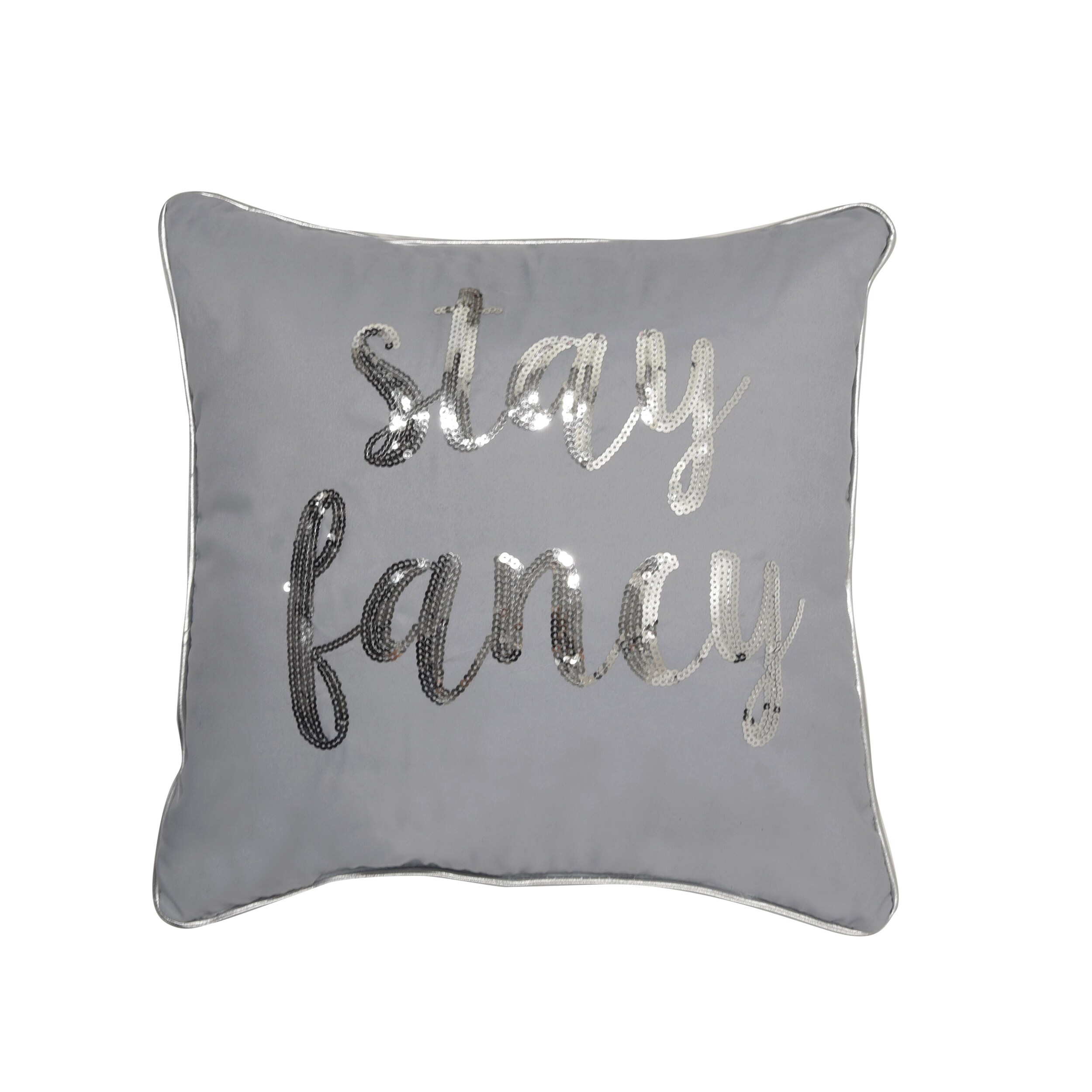 Shop Simon Chang Stay Fancy Decorative Throw Pillow Free