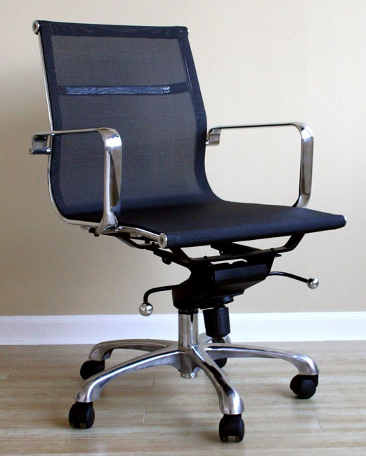 Mesh Backed Aluminum Office Chair