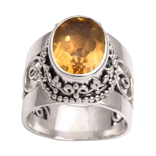 Handmade Moonstone and Sterling Silver shadow box ring.