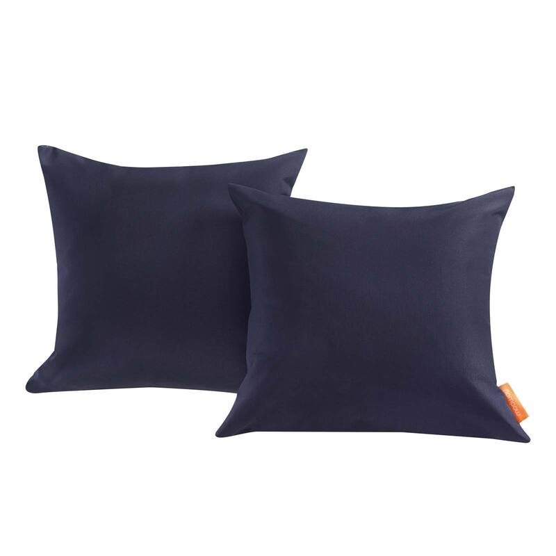 Gather Two Piece Outdoor Patio Pillow Set - Navy