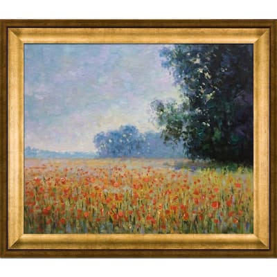 La Pastiche Claude Monet 'Oat Fields' Hand Painted Oil Reproduction