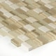 preview thumbnail 2 of 2, Clio Mosaics 1 X Random Mosaic Glass and Stone Tile in Nox - 12x12